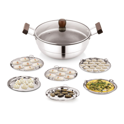 TRIPLY MULTI KADAI WOODEN HANDLE (Pro Series)